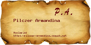 Pilczer Armandina névjegykártya
